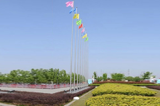 চীন গ্রাউন্ড flagpole মধ্যে ট্যাল spectpectular, পরিবর্তনশীল ব্যাস ভারি দায়িত্ব পতাকা মেরু সরবরাহকারী